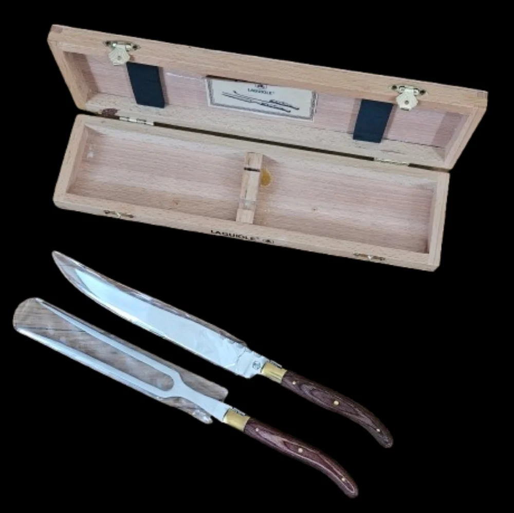 NWOT Laguiole Tradition Carving Knife & Fork Set